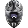 Casco adventure LS2 MX701 EXPLORER ALTER titanio bianco opaco