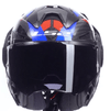Casco ribaltabile LS2 Advant x Carbon FF901 FUTURE II WHITE BLUE - Moto Adventure