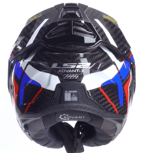 Casco ribaltabile LS2 Advant x Carbon FF901 FUTURE II WHITE BLUE - Moto Adventure
