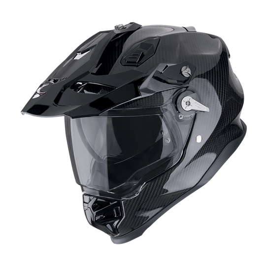 Casco Scorpion ADF - 9000 Carbon Air nero lucido - Moto Adventure