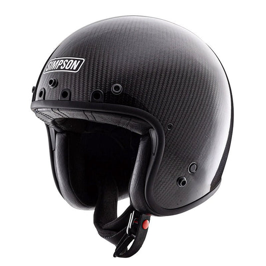 Casco Simpson Chopper Carbon nero - Moto Adventure