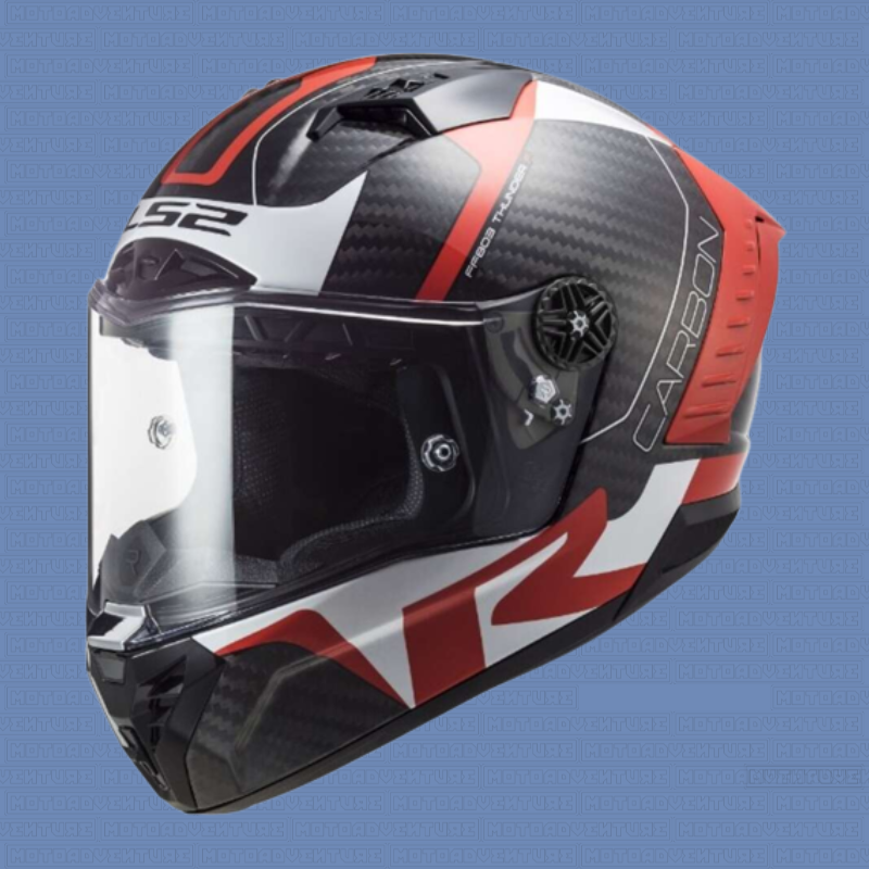 Casco integrale LS2 FF805 THUNDER C RACING in carbonio Rosso Bianco – Moto  Adventure