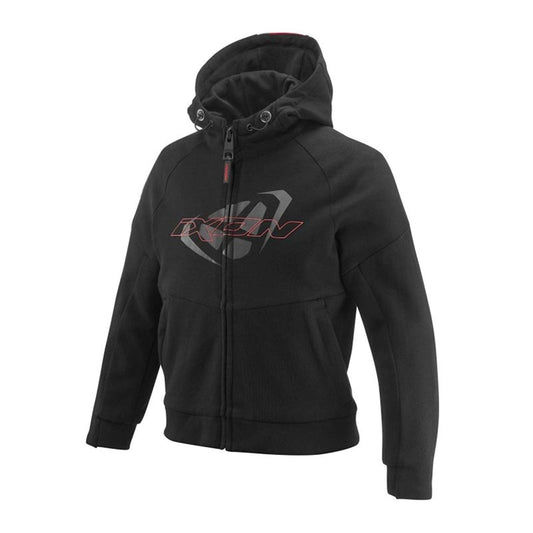 Felpa Bambino Ixon Touchdown Kid nero rosso - Moto Adventure