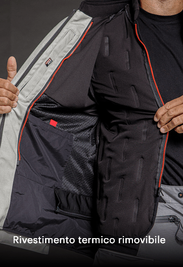 Giacca LS2 Apollo BLACK DARK GREY H - V YELLOW - Moto Adventure