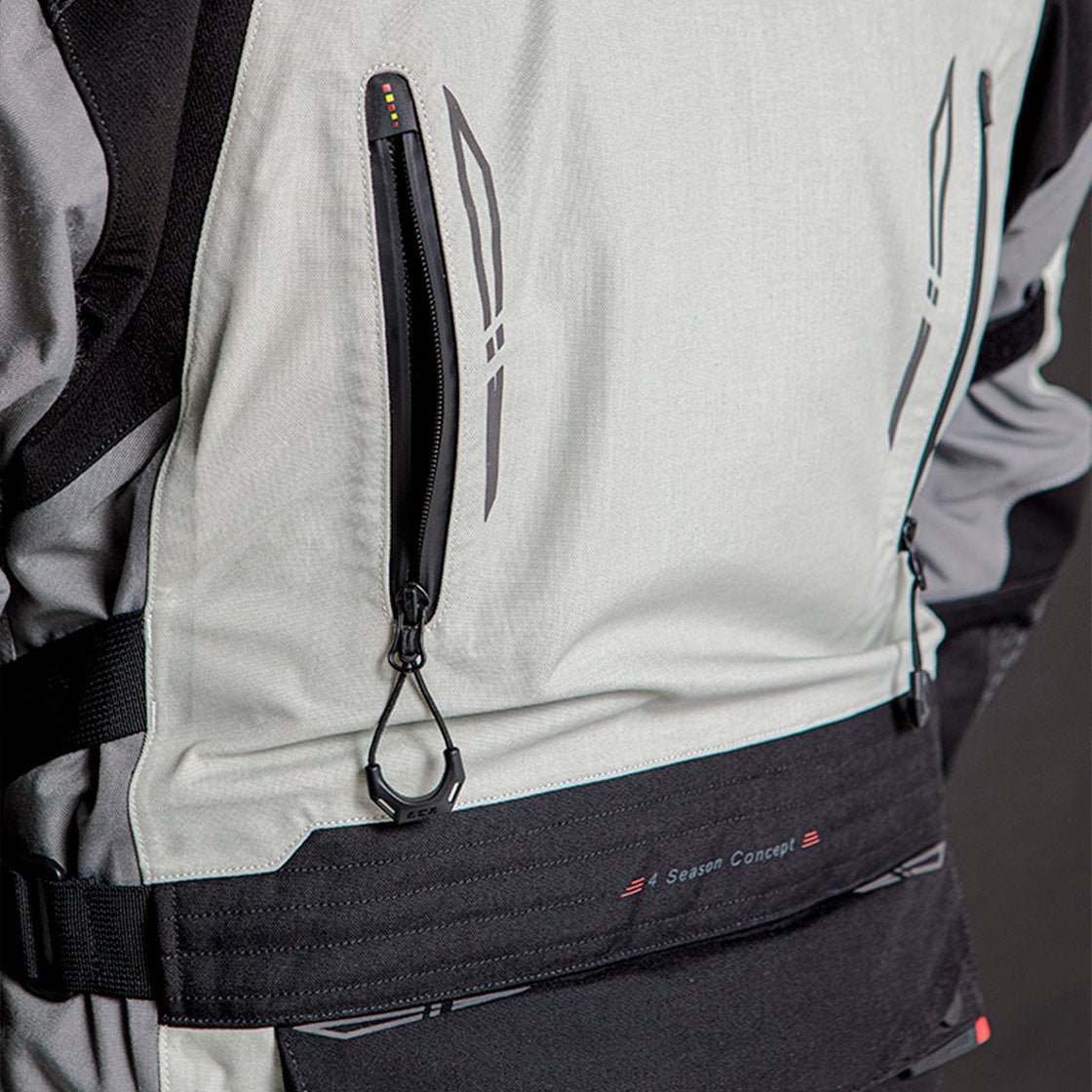 Giacca LS2 Apollo BLACK DARK GREY H - V YELLOW - Moto Adventure