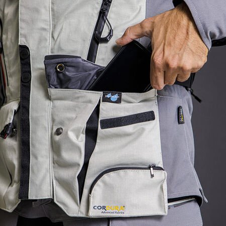 Giacca LS2 Apollo BLACK DARK GREY H - V YELLOW - Moto Adventure