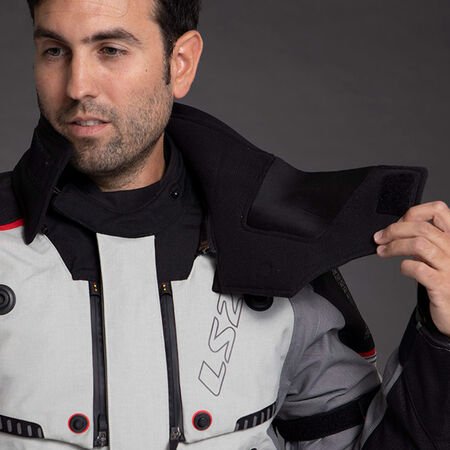 Giacca LS2 Apollo BLACK DARK GREY H - V YELLOW - Moto Adventure