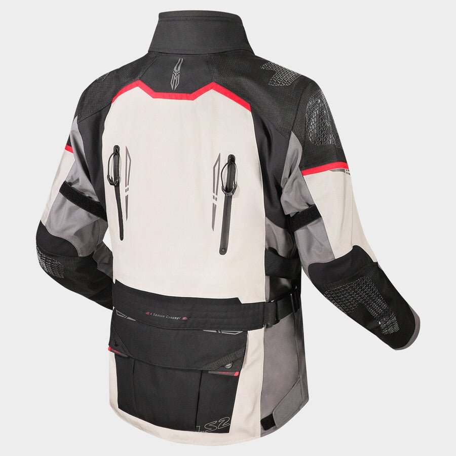 Giacca LS2 Apollo BLACK DARK GREY H - V YELLOW - Moto Adventure