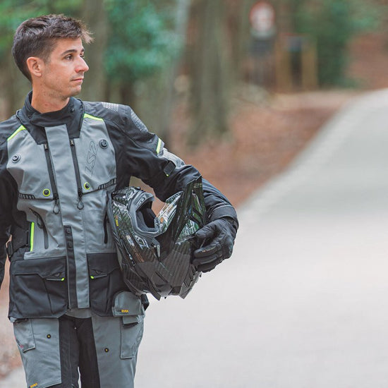 Giacca LS2 Apollo BLACK DARK GREY H - V YELLOW - Moto Adventure