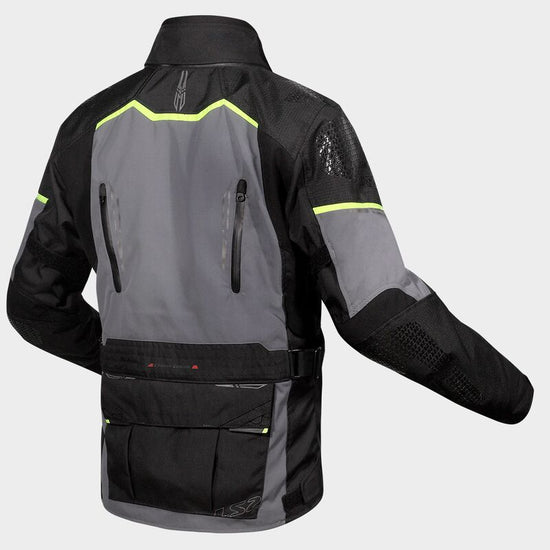 Giacca LS2 Apollo BLACK DARK GREY H - V YELLOW - Moto Adventure