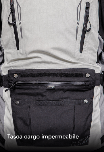 Giacca LS2 Apollo BLACK DARK GREY H - V YELLOW - Moto Adventure