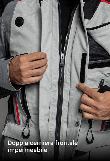Giacca LS2 Apollo BLACK DARK GREY H - V YELLOW - Moto Adventure