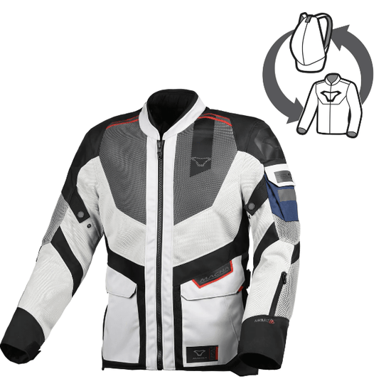 Giacca Macna Travel Air grigio chiaro - Moto Adventure