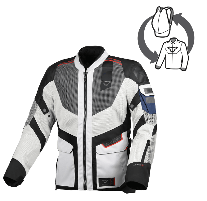 Giacca Macna Travel Air grigio chiaro - Moto Adventure