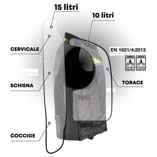 Giacca Motoairbag Mab V4.0 Airbag Maniche Removibili - Moto Adventure