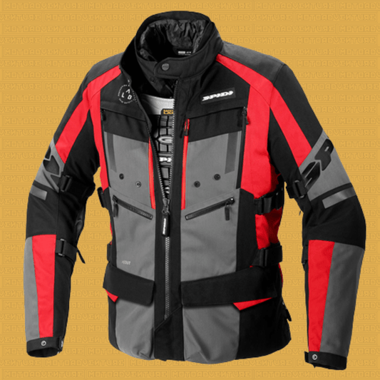 Giacca Spidi 4 Season Evo H2out nero rosso - Moto Adventure