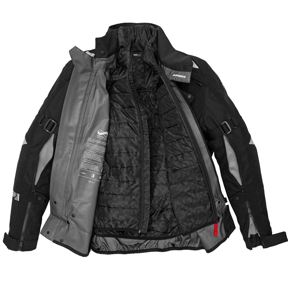 Giacca Spidi Allroad H2Out Nero - Moto Adventure