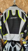 Giubbotto donna Clover Rainjet 2 WP Grigio chiaro giallo - Moto Adventure