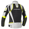 Giubbotto donna Clover Rainjet 2 WP Grigio chiaro giallo - Moto Adventure