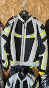 Giubbotto donna Clover Rainjet 2 WP Grigio chiaro giallo - Moto Adventure