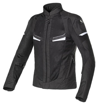 Giubbotto estivo Clover Airjet 5 Nero Bianco - Moto Adventure
