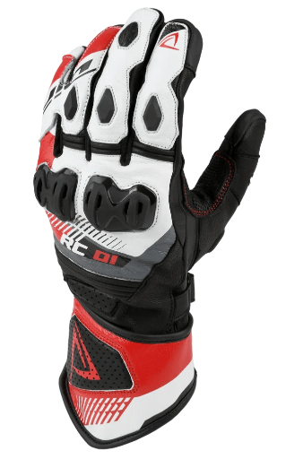 Guanti Difi Onyx bianco rosso - Moto Adventure