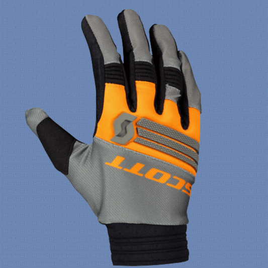 Guanti enduro Scott X - Plore grigio arancio - Moto Adventure
