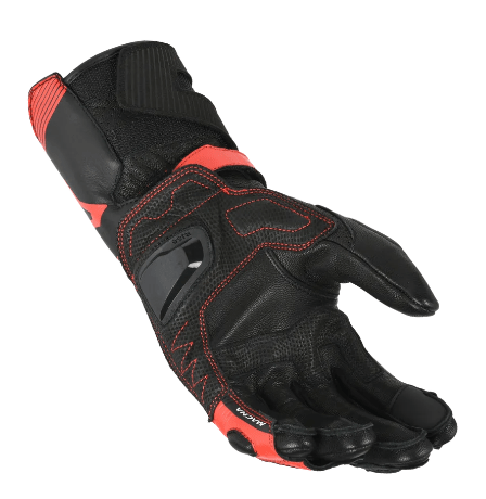 Guanti Macna Thandor nero rosso - Moto Adventure