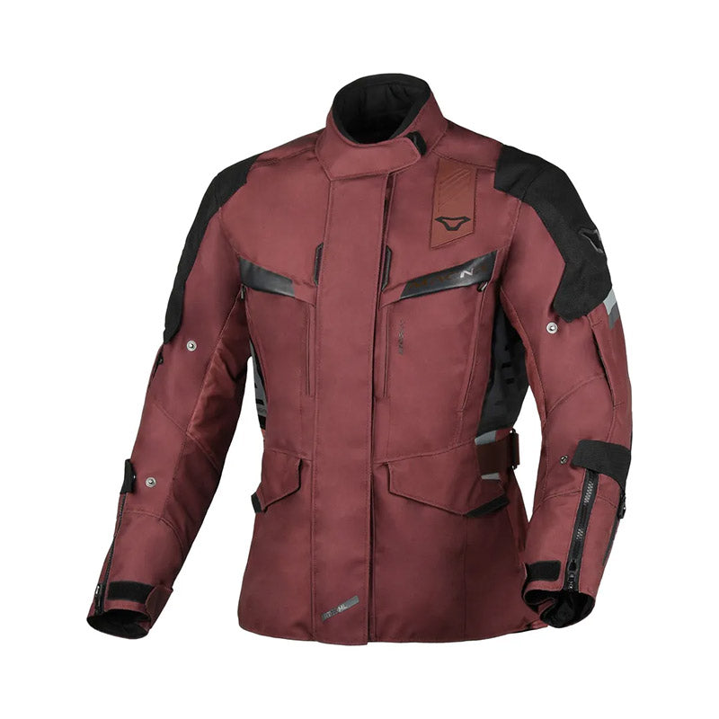 Giacca moto donna Macna Zastra grigio rosso