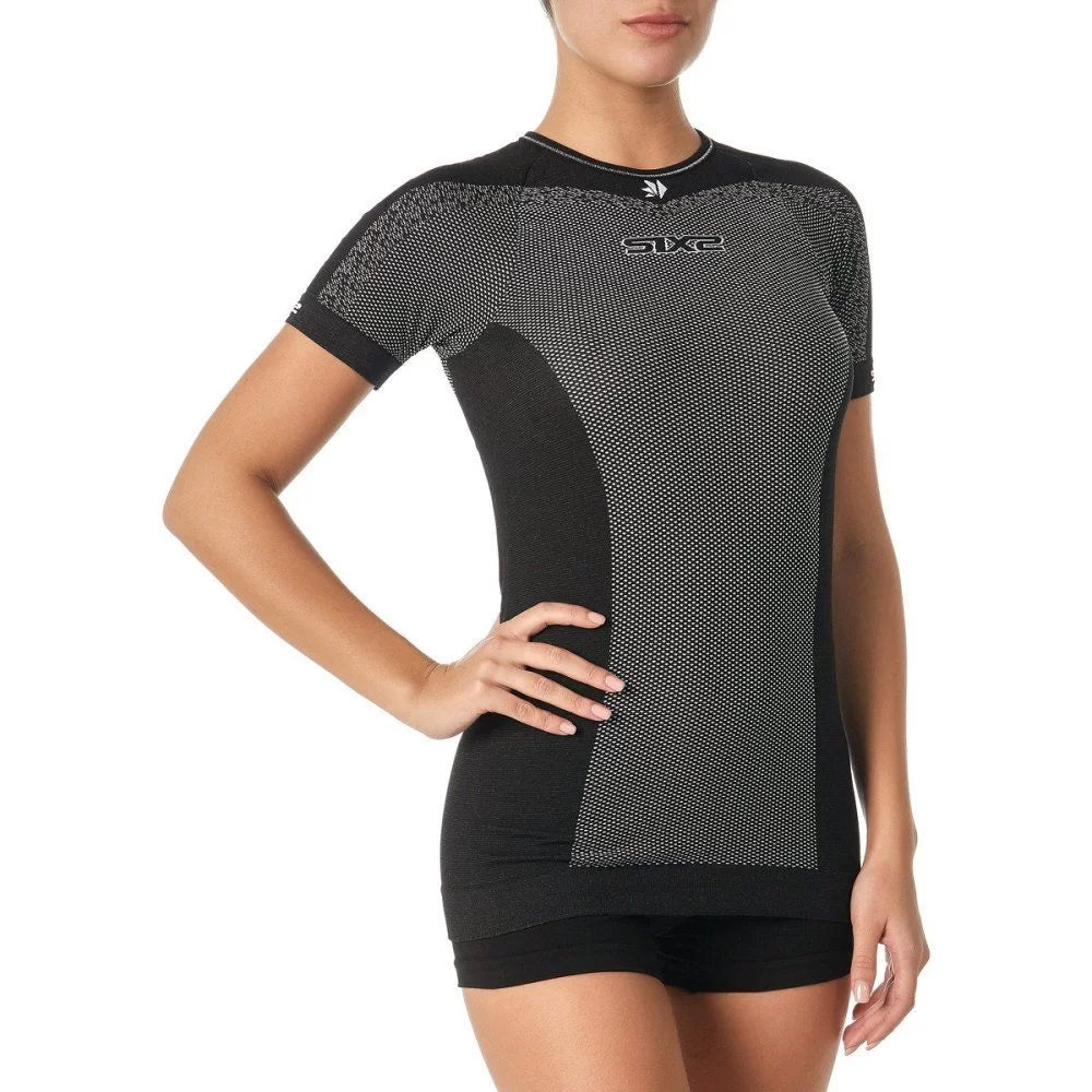 Maglia tecnica Sixs TS1L Breezy Touch Black carbon - Moto Adventure