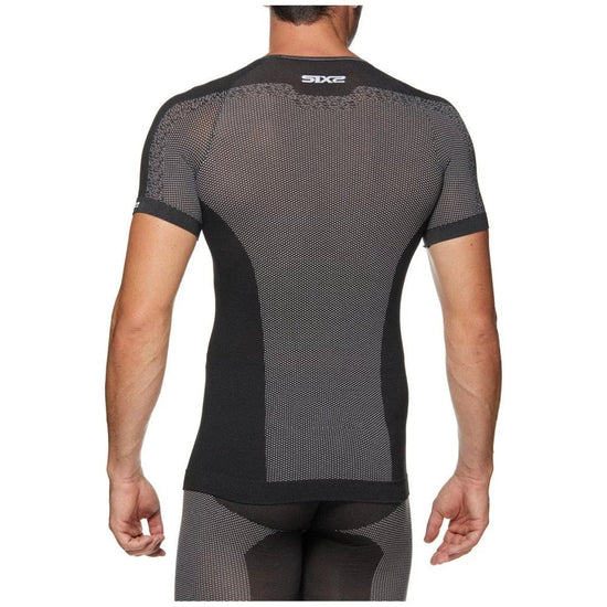 Maglia tecnica Sixs TS1L Breezy Touch Black carbon - Moto Adventure
