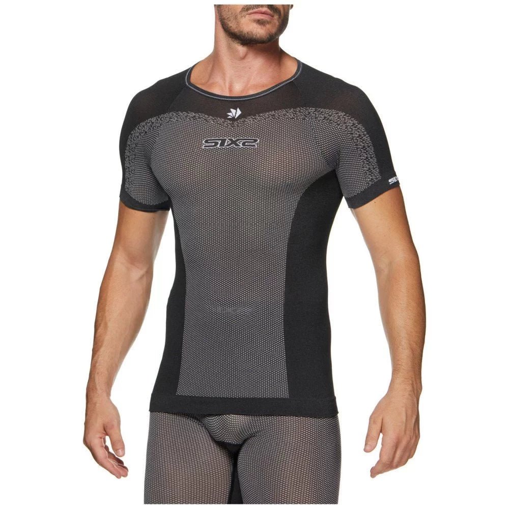 Maglia tecnica Sixs TS1L Breezy Touch Black carbon - Moto Adventure