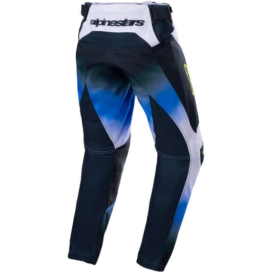 Pantaloni Cross Enduro Alpinestars bambino YOUTH RACER PUSH Blu Bianco - Moto Adventure