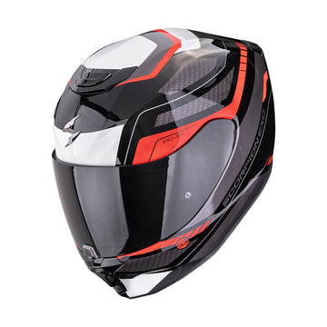 Casco integrale Scorpion EXO 391 SOLID Leo nero rosso bianco