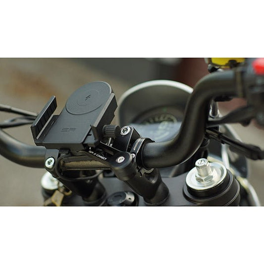SP UNIVERSAL CHARGING PHONE CLAMP SPC+ - PORTACELLULARE UNIVERSALE A MORSETTO CON CARICATORE SPC+ - Moto Adventure