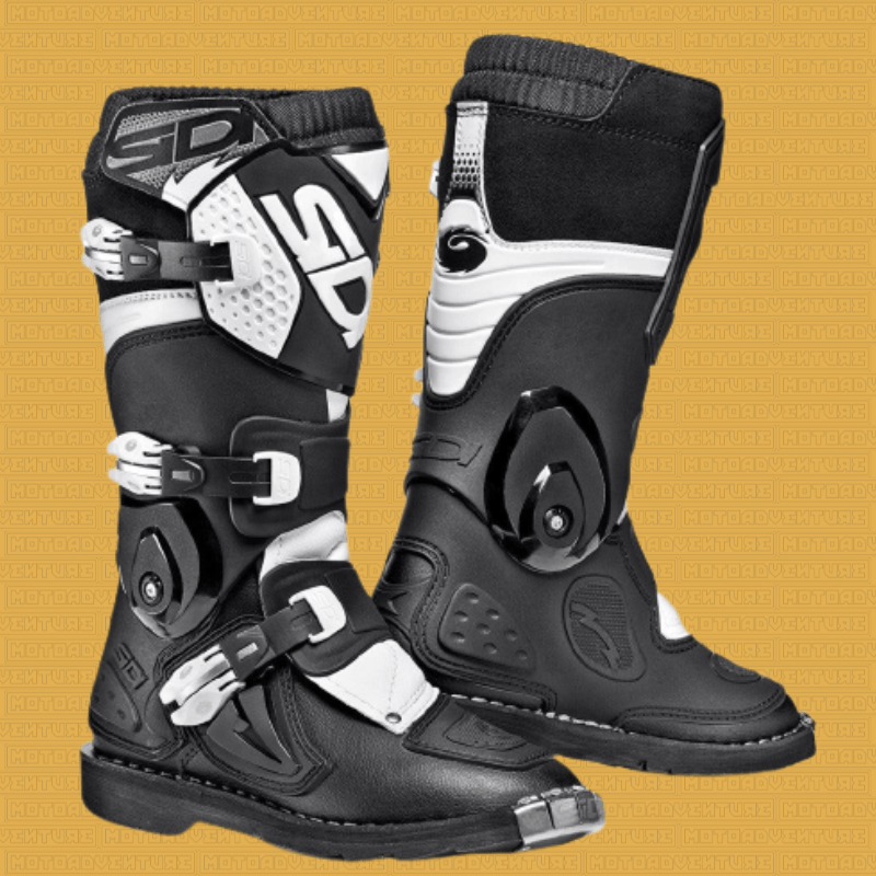 Stivali cross Bambino Sidi FLAME bianco nero - Moto Adventure