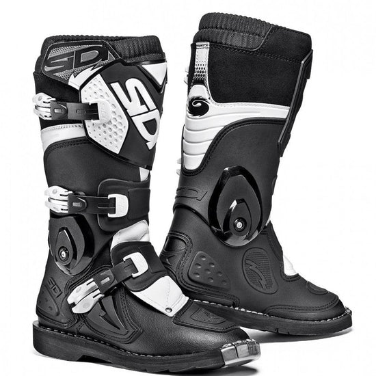 Stivali cross Bambino Sidi FLAME bianco nero - Moto Adventure