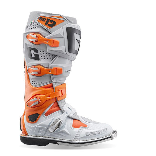 Stivali Gaerne SG 12 grigio arancio bianco - Moto Adventure