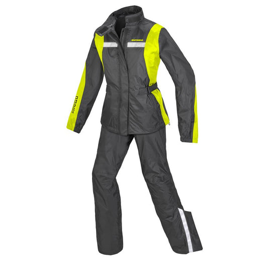 Tuta antipioggia Spidi Touring Rain Kit Lady Nero Giallo - Moto Adventure