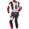 Tuta Intera in Pelle Ixon JACKAL Nero Bianco Rosso - Moto Adventure
