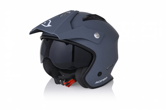 Casco jet Acerbis Aria grigio