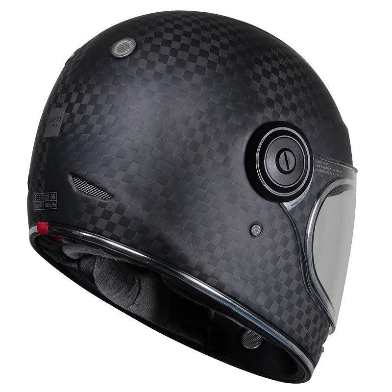 Casco integrale Vintage Just1 J - Cult Solid in carbonio Opaco - Moto Adventure