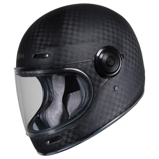 Casco integrale Vintage Just1 J - Cult Solid in carbonio Opaco - Moto Adventure