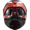 Casco integrale LS2 FF805 THUNDER C RACING in carbonio Rosso Bianco - Moto Adventure