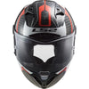 Casco integrale LS2 FF805 THUNDER C RACING in carbonio Rosso Bianco - Moto Adventure