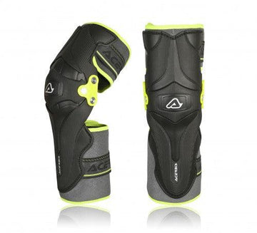Ginocchiera Motocross Acerbis X - Strong Knee Nero giallo - Moto Adventure