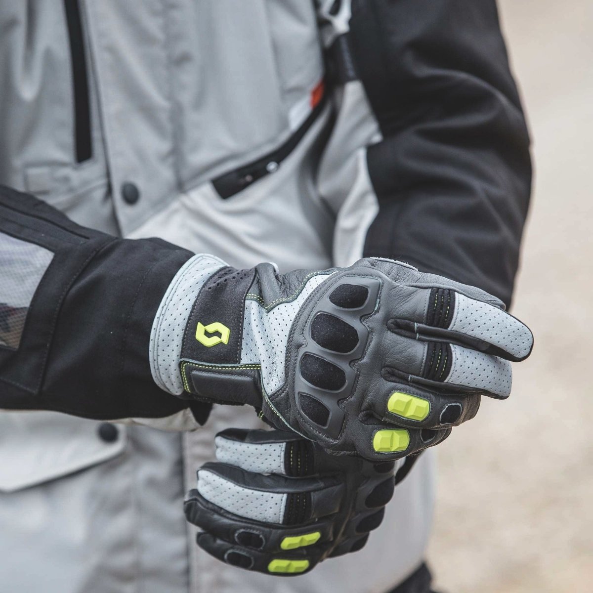 Guanti Adventure Scott Sport in pelle - Moto Adventure