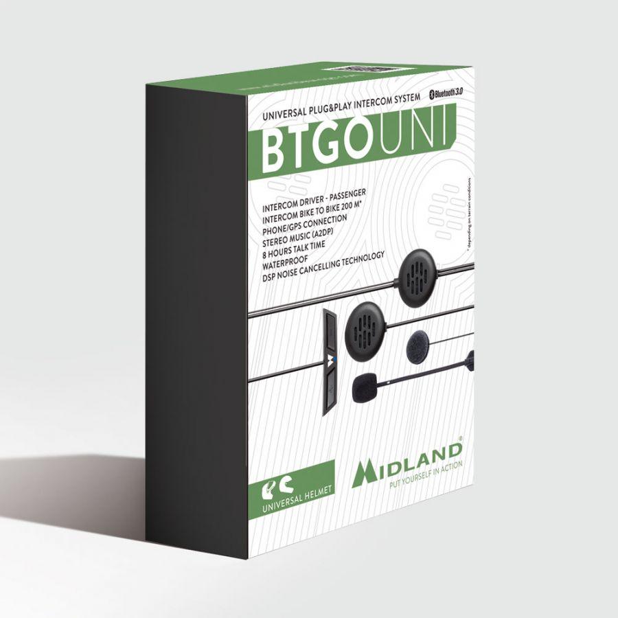 Interfono bluetooth universale Midland BT GO UNI - Moto Adventure