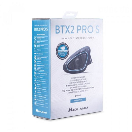 Interfono Midland BTX2 Pro S LR Singolo - Moto Adventure