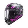 Casco Integrale LS2 FF327 CHALLENGER SOLID in fibra Titanio rosa - Moto Adventure